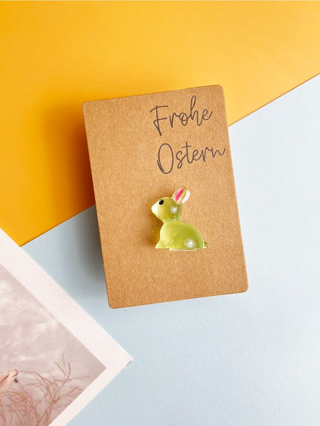 Taphug - Pocket Hug Glow-in-the-Dark Bunny Rabbit pocket hug card and keepsake token view 7