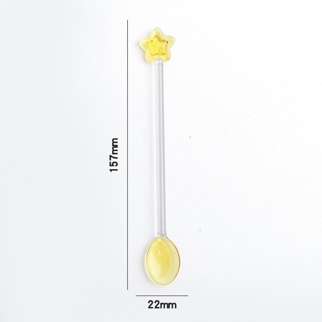 Glasira - Cute Star Top Long Handle Spoon
