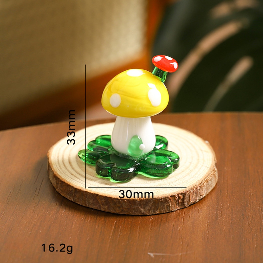 Glasira - Cartoon Style Colorful Mushroom Ornament