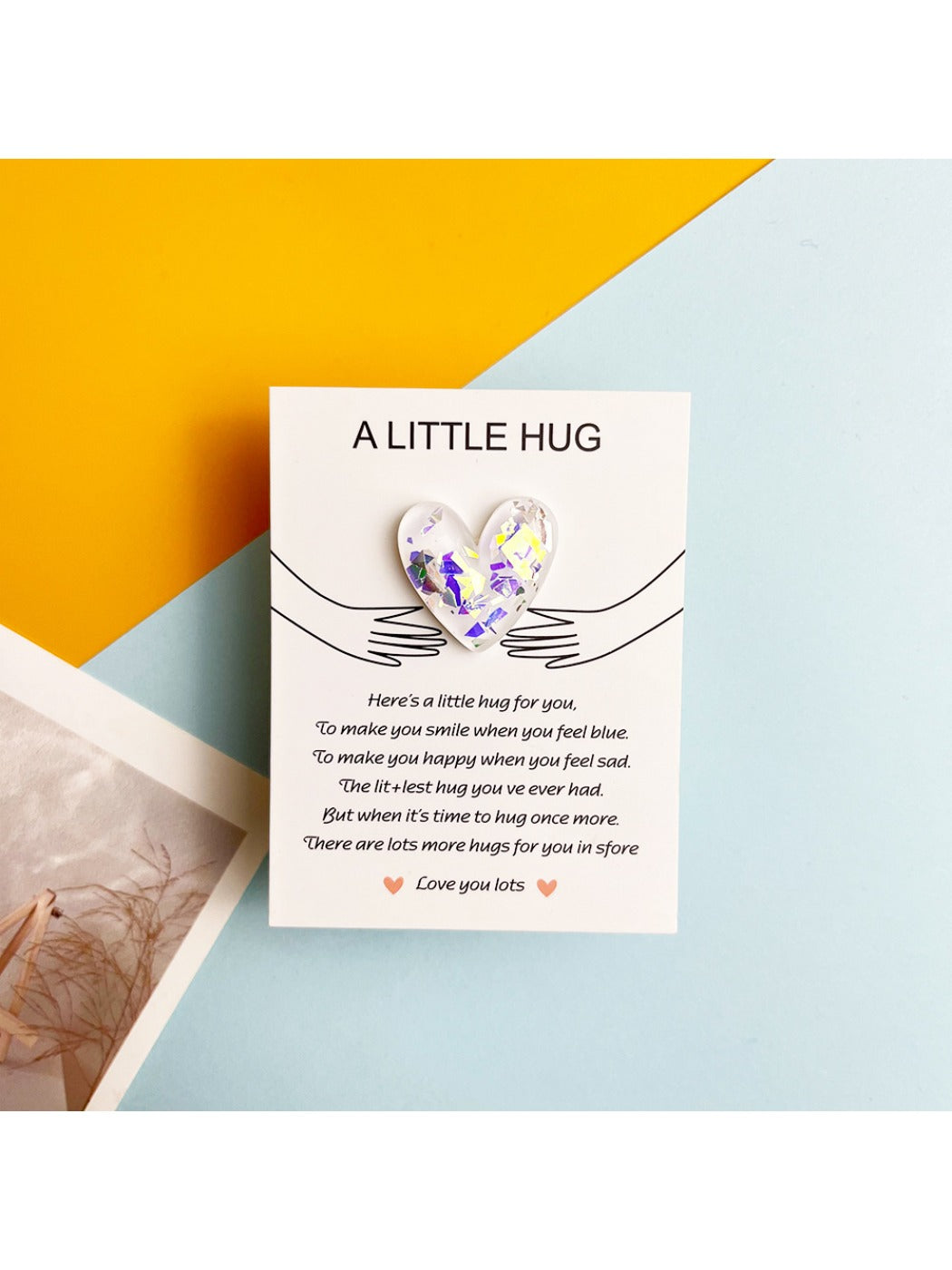 Taphug - Pocket Hug Glitter Heart Gift for Loved Ones
