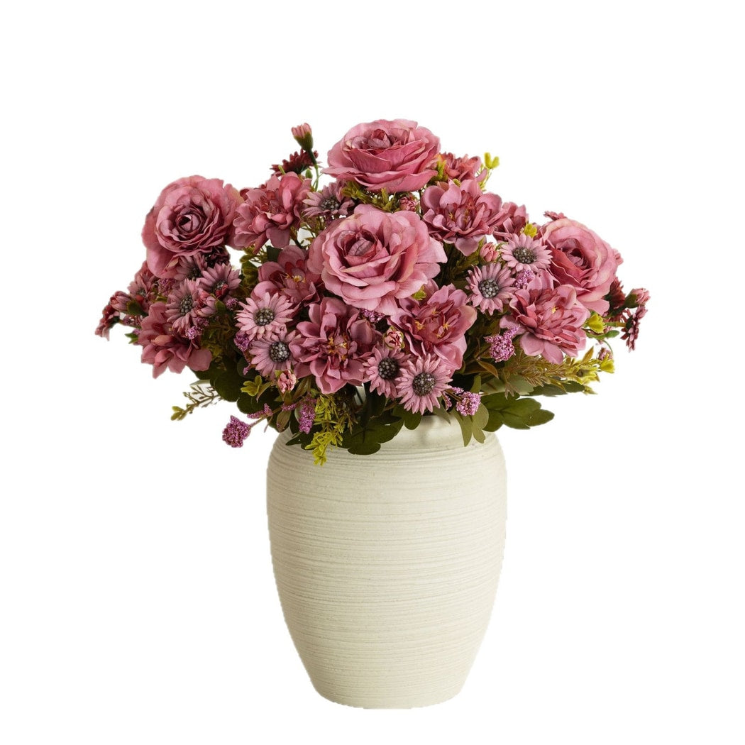 Roselle - Decorative Peony and Daisy Artificial Flowers