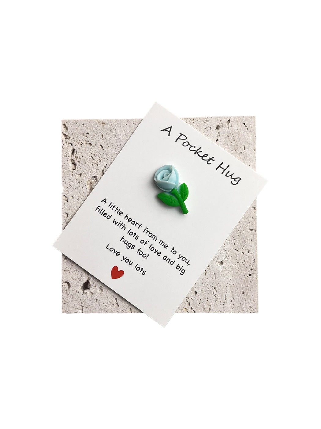 Taphug - Pocket Hug Inspirational Flower pocket hug card and keepsake token view 7
