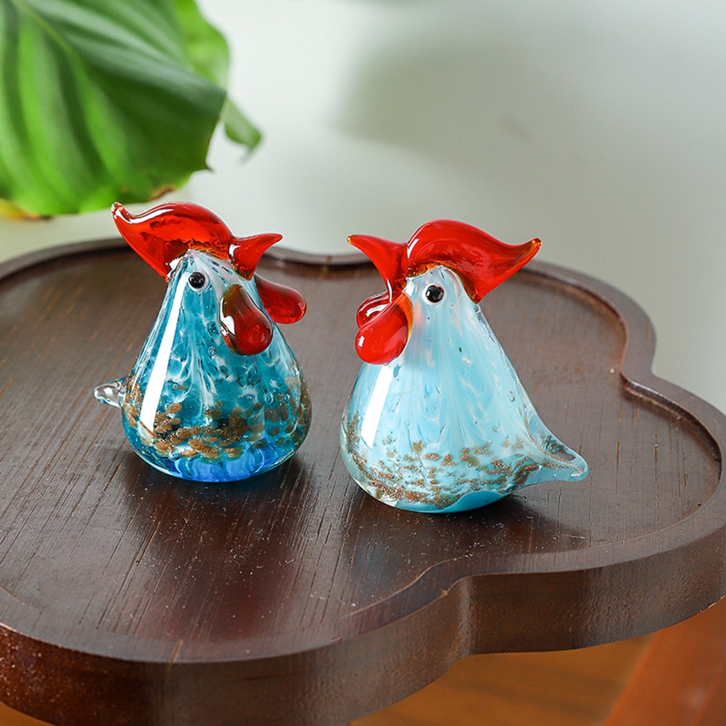 Glasira - Cute Animal Rooster Desk Ornament
