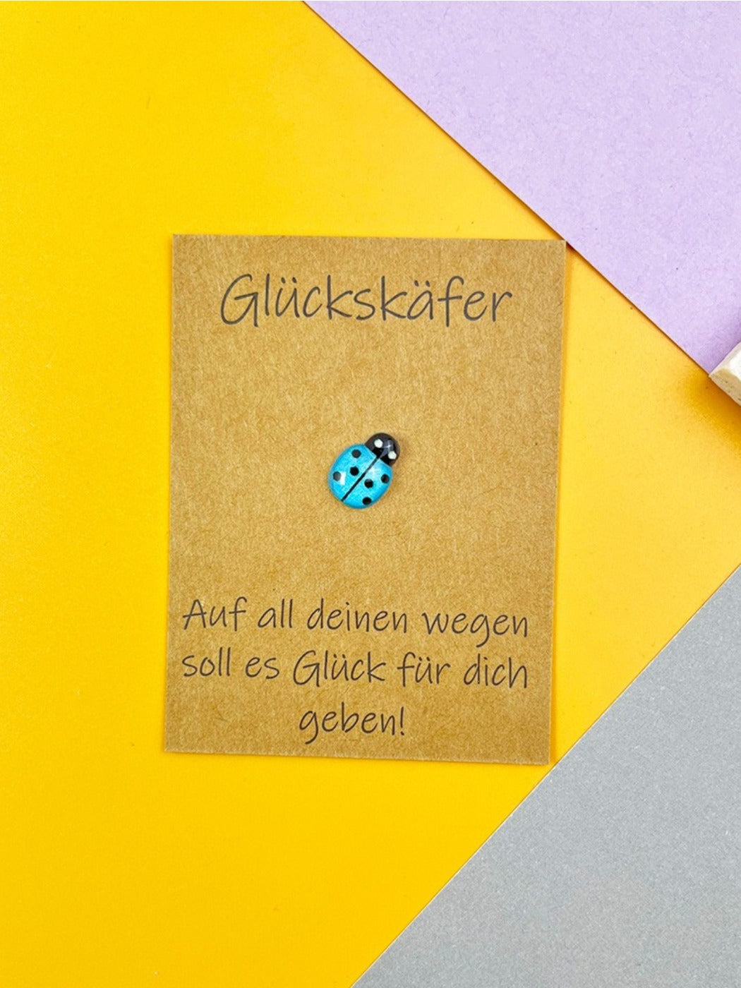 Taphug - Pocket Hug German Blessing Lucky Ladybug pocket hug card and keepsake token view 8