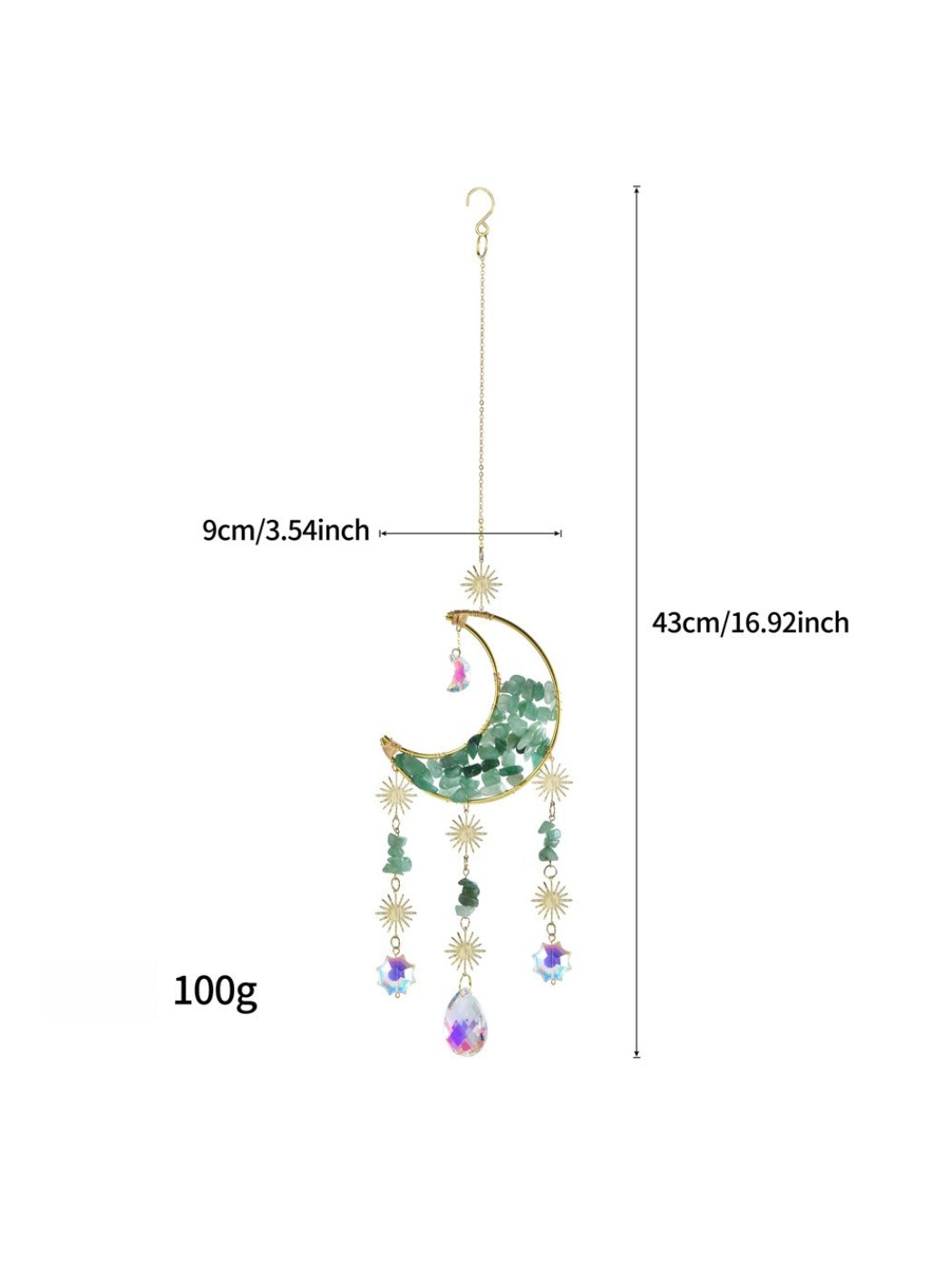 Somnira - Moon Star Crystal Wind Chime