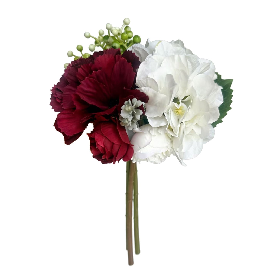 Roselle - Artificial Hydrangea and Rose Mixed Bouquet