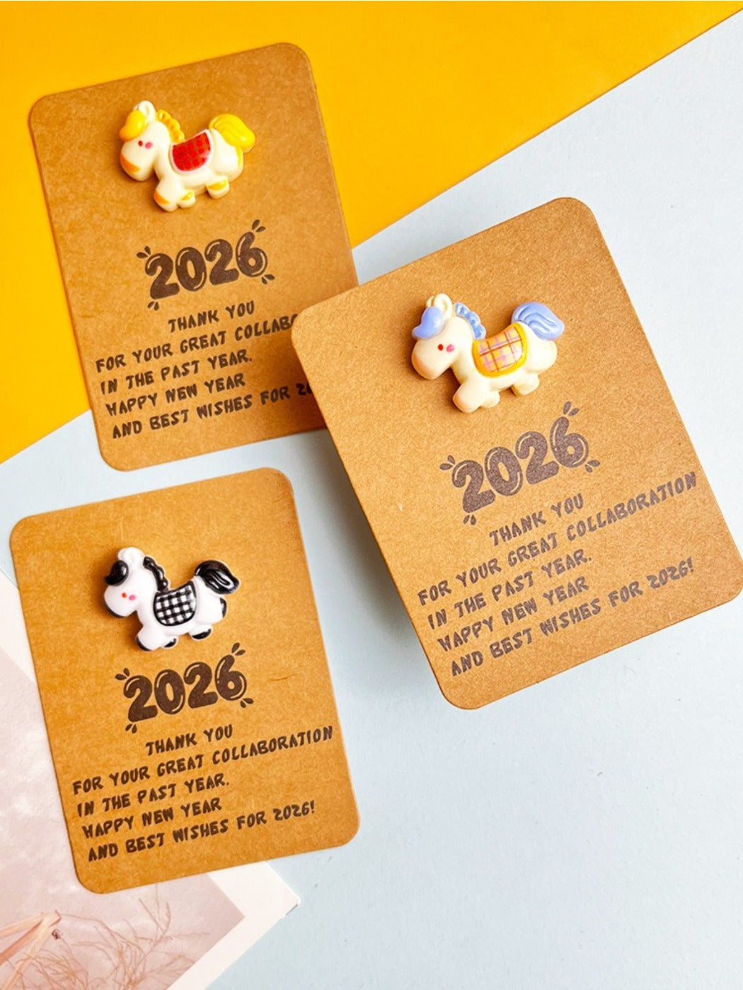 Taphug - Pocket Hug Horse Year pocket hug card and keepsake token view 2