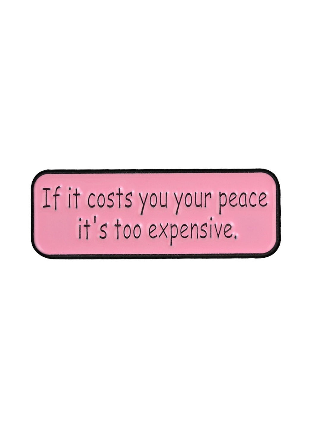 Pinori - Cute Cartoon Badge with Inspiring Words Pin Brooch Badge