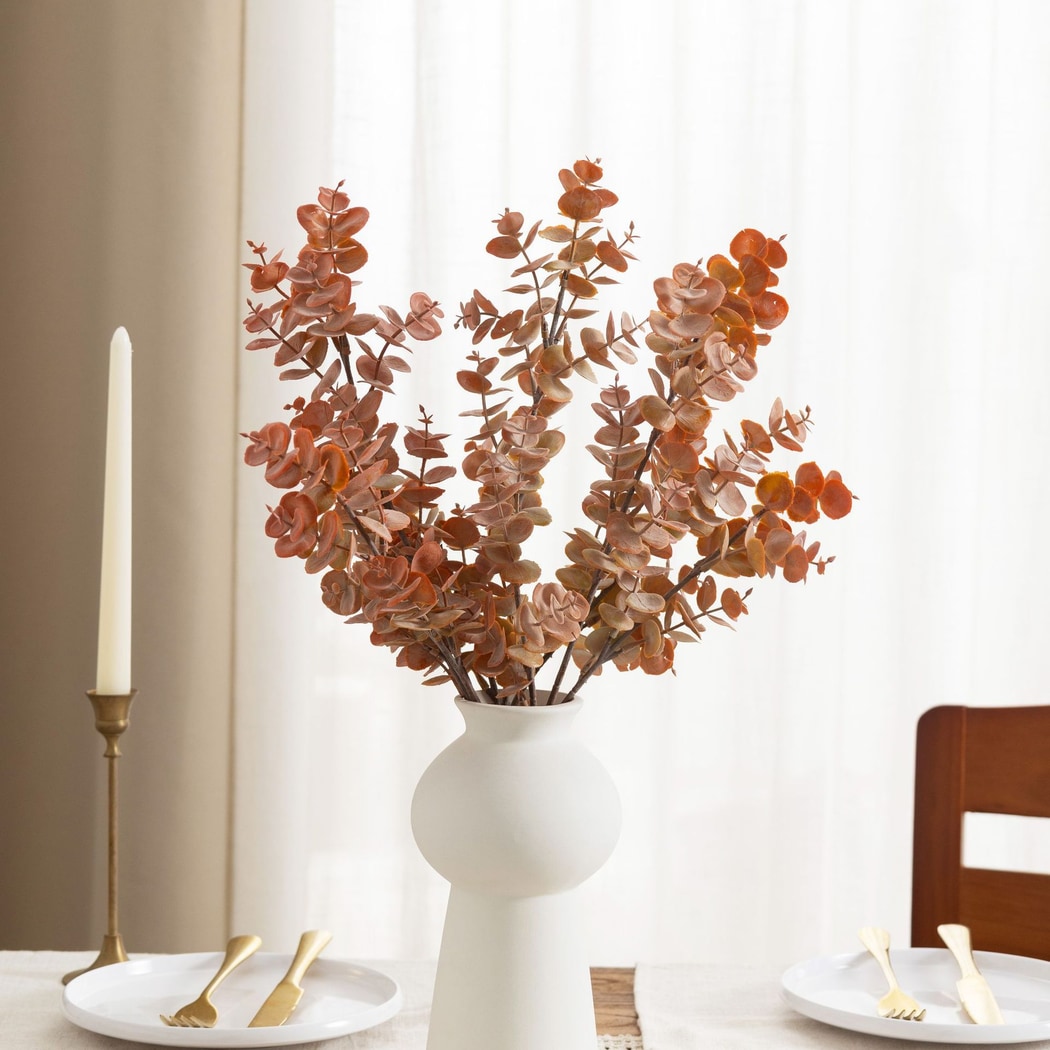 Roselle - Decorative Artificial Eucalyptus Stem