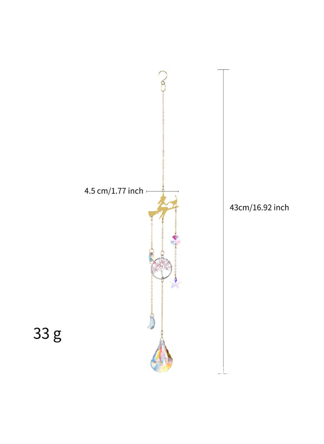 Somnira – Crystal Halloween Sun Catcher Wind Chime