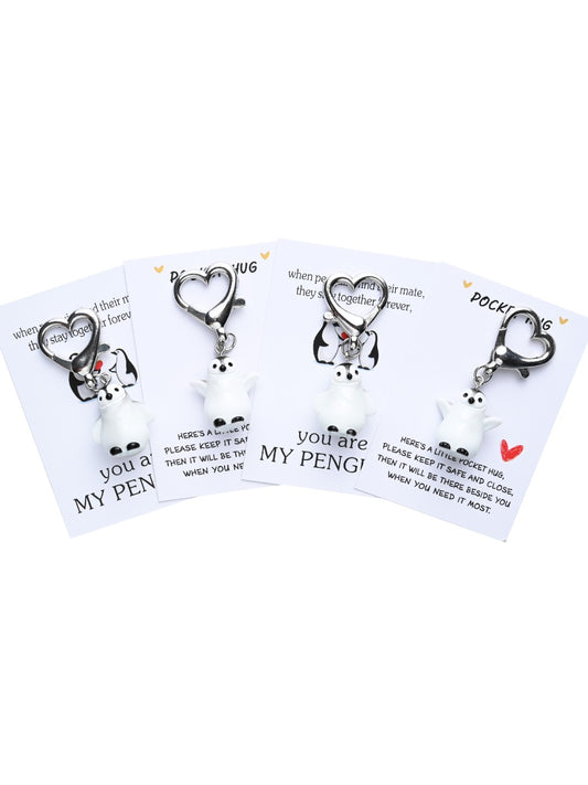 Taphug - Pocket Hug Penguin Keychain