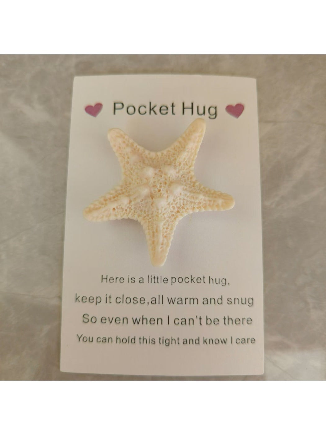 Taphug - Pocket Hug Unique Starfish pocket hug card and keepsake token view 2