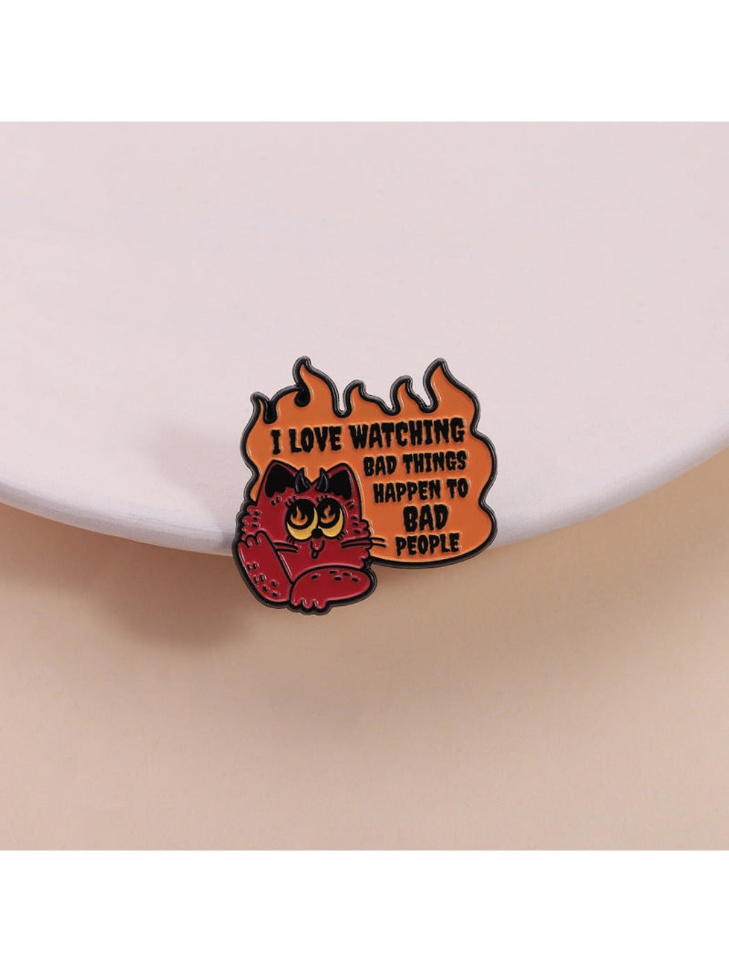 Pinori - Evil Punishing Demon Cat Brooch