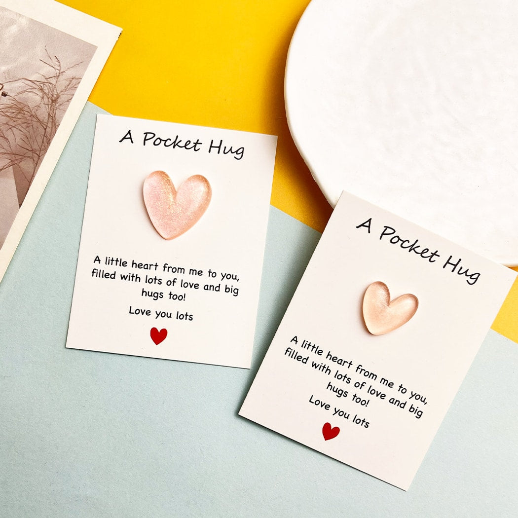 Taphug - Pocket Hug Transparent Heart Token