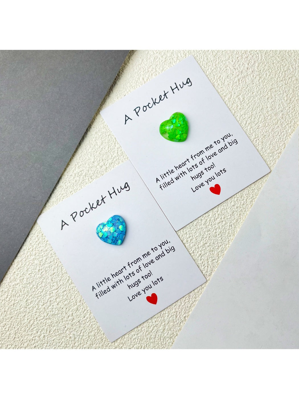 Taphug - Pocket Hug Colorful Resin Heart