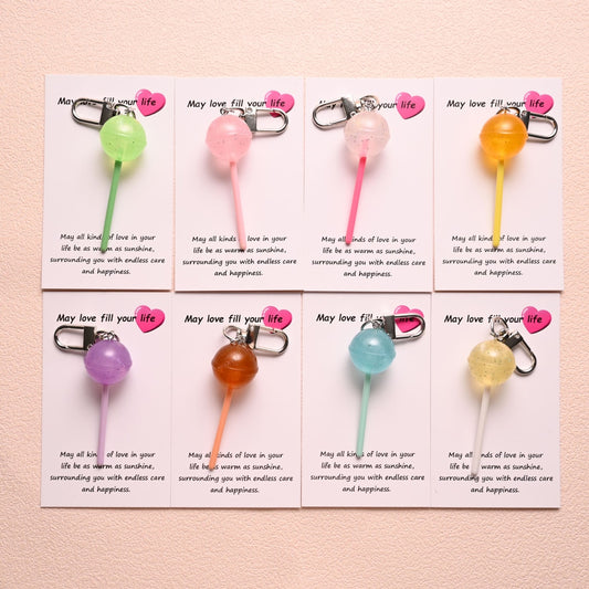 Taphug - Pocket Hug Cartoon Lollipop Keychain Charm
