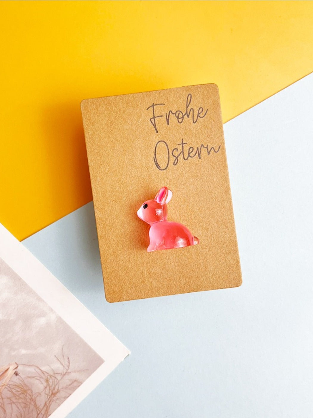 Taphug - Pocket Hug Glow-in-the-Dark Bunny Rabbit pocket hug card and keepsake token view 11