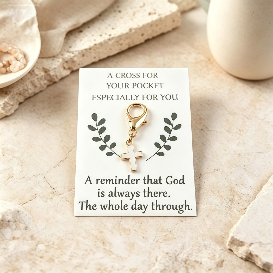 Taphug - Pocket Hug Decorative Cross Charm Token