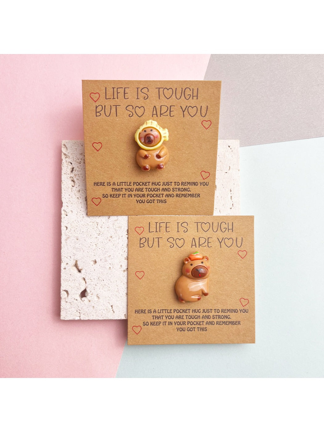 Taphug - Pocket Hug Capybara Encouragement Greeting Card