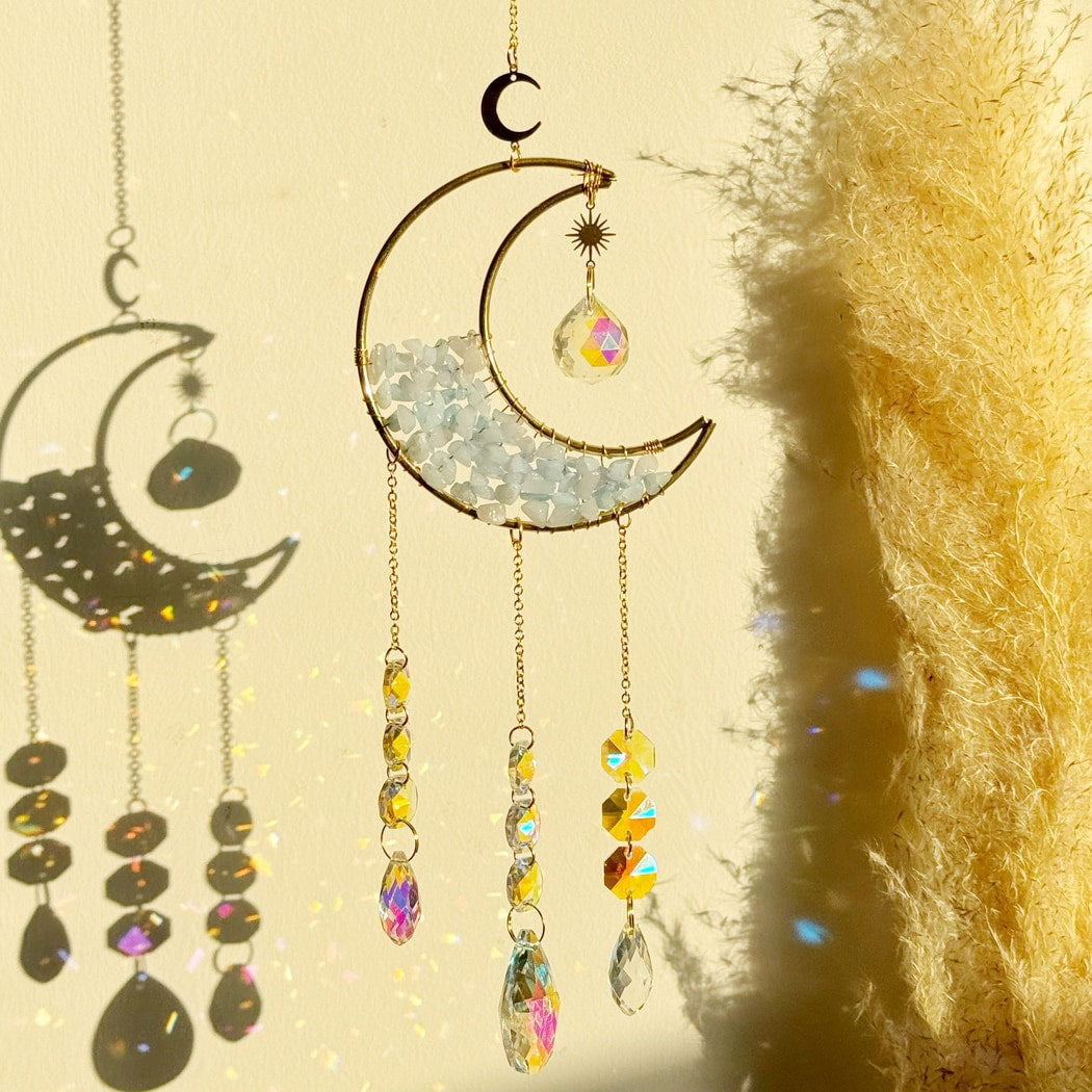 Somnira - Dreamy Moon Shaped Decorative Wind Chimes