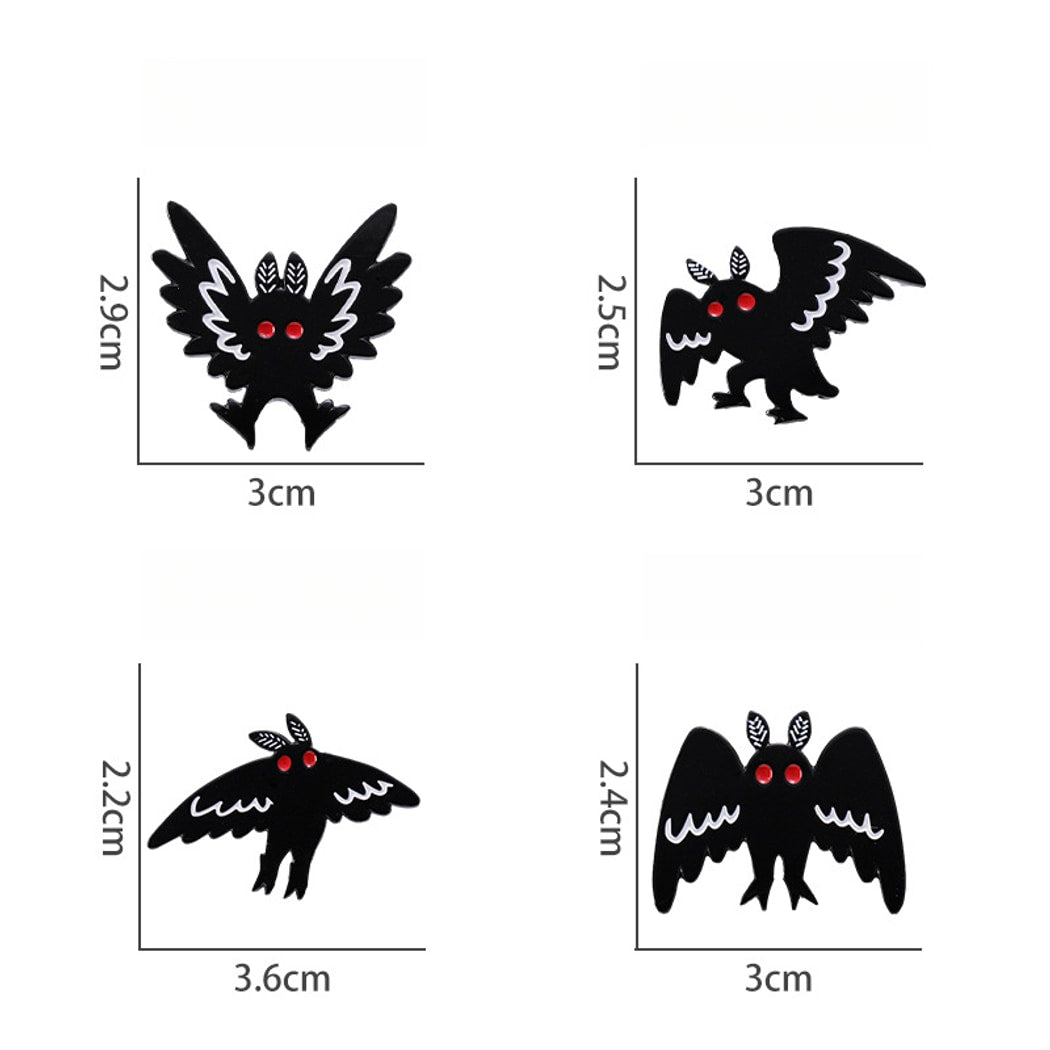 Pinori - Halloween Dark Style Cartoon Bat Shape Pin