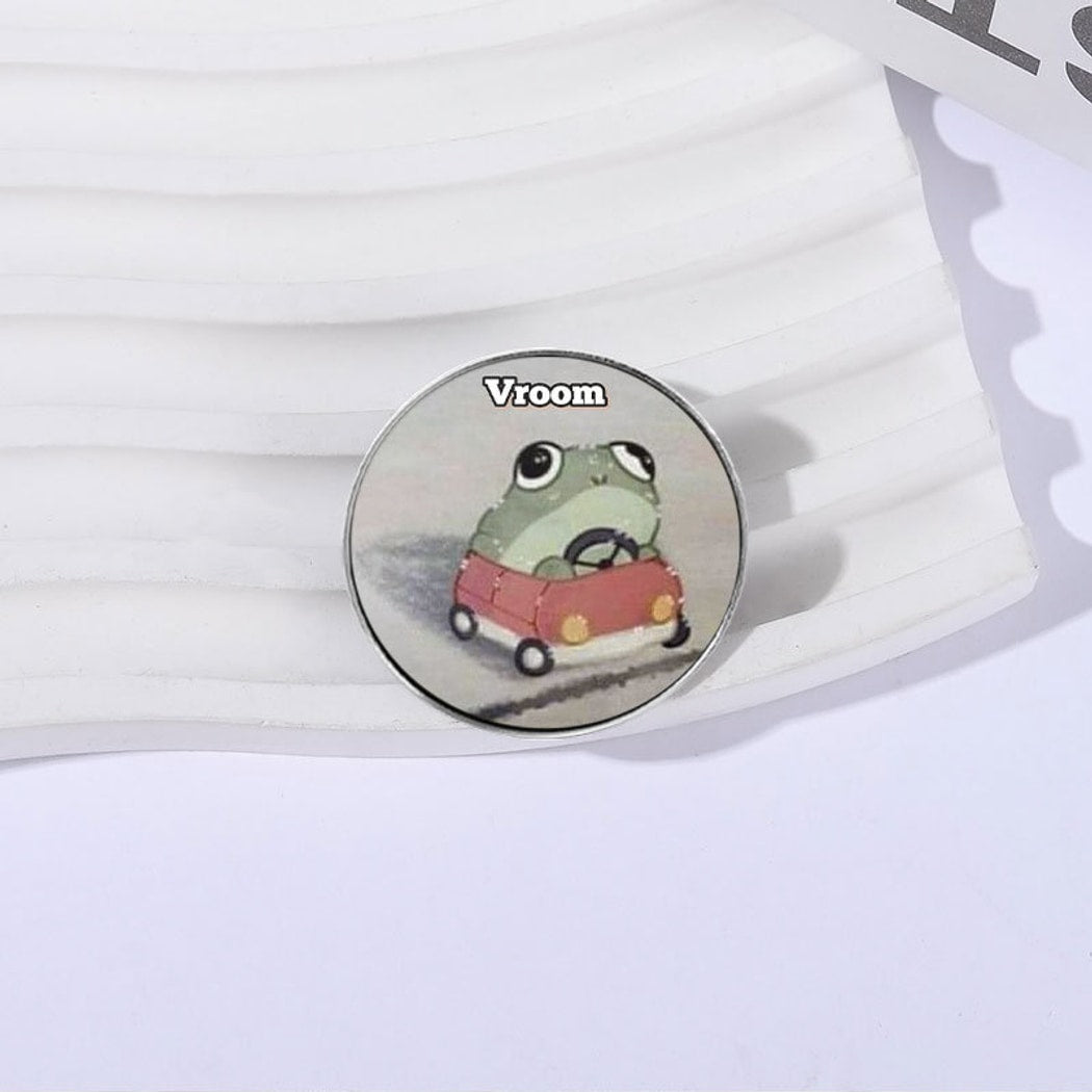 Pinori - English Letter Accent Round Pin