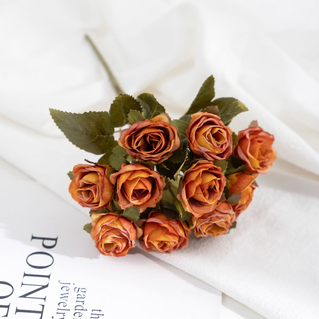Roselle - Heirloom Bleached Style Artificial Rose Bouquet