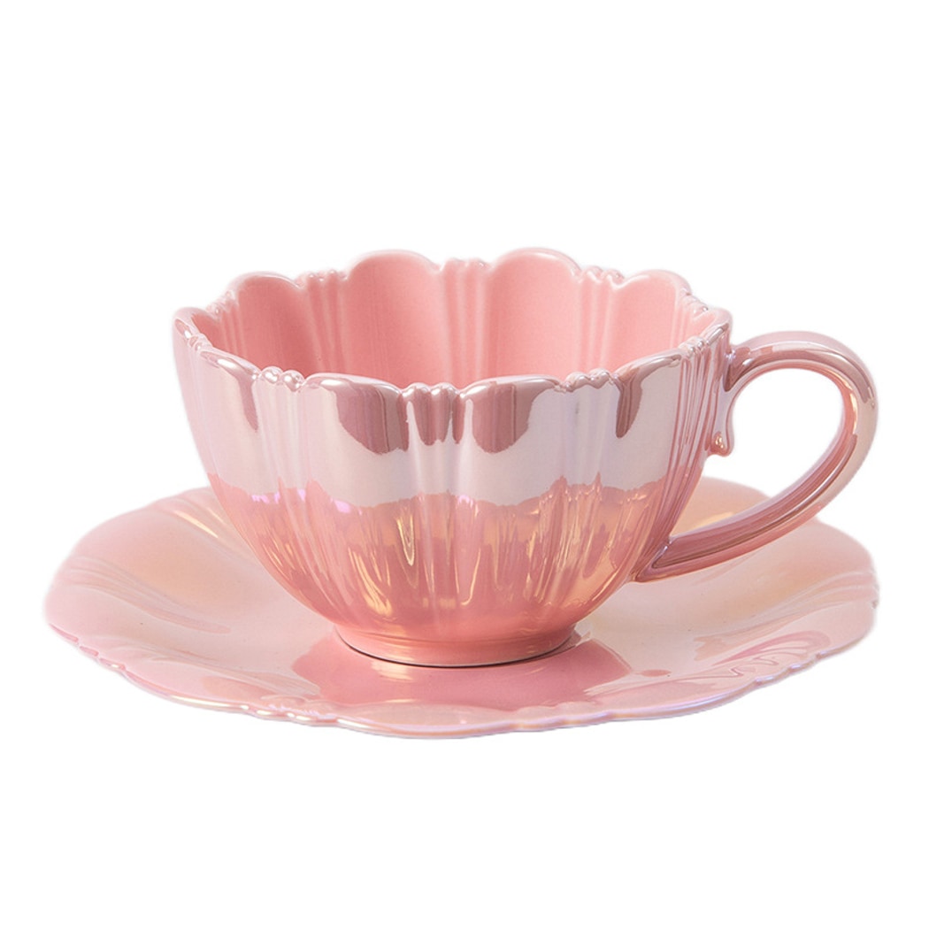 Mivora - Flower Theme Coffee Cup and Saucer Set