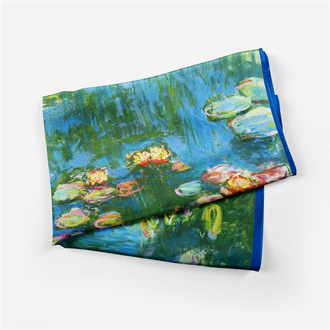 WindWisp｜ Water Lilies Square Scarf