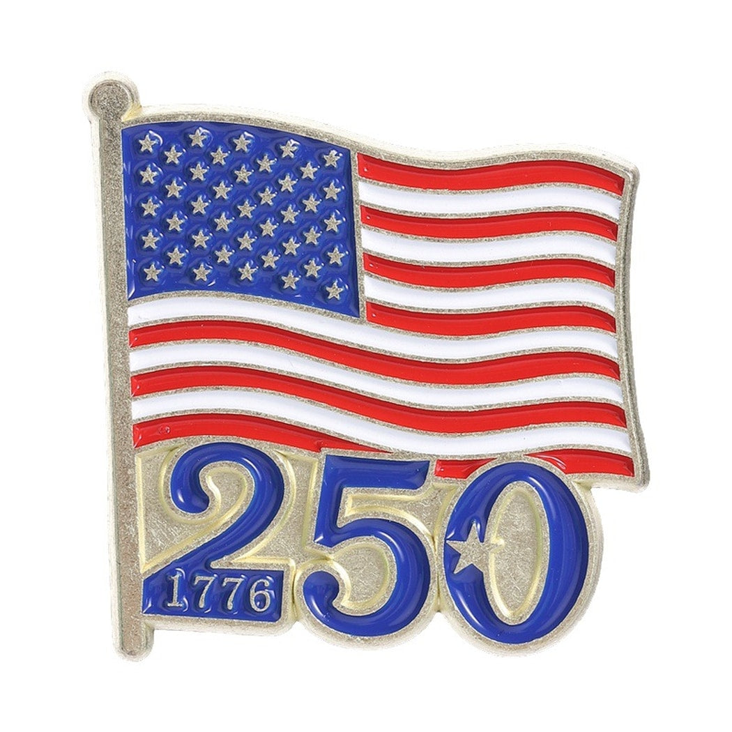 Pinori - Anniversary Letter Detail Fashion Brooch Pin