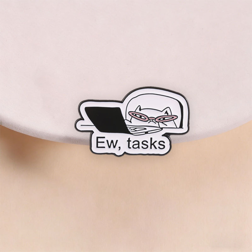 Pinori Tired Cat Enamel Pin