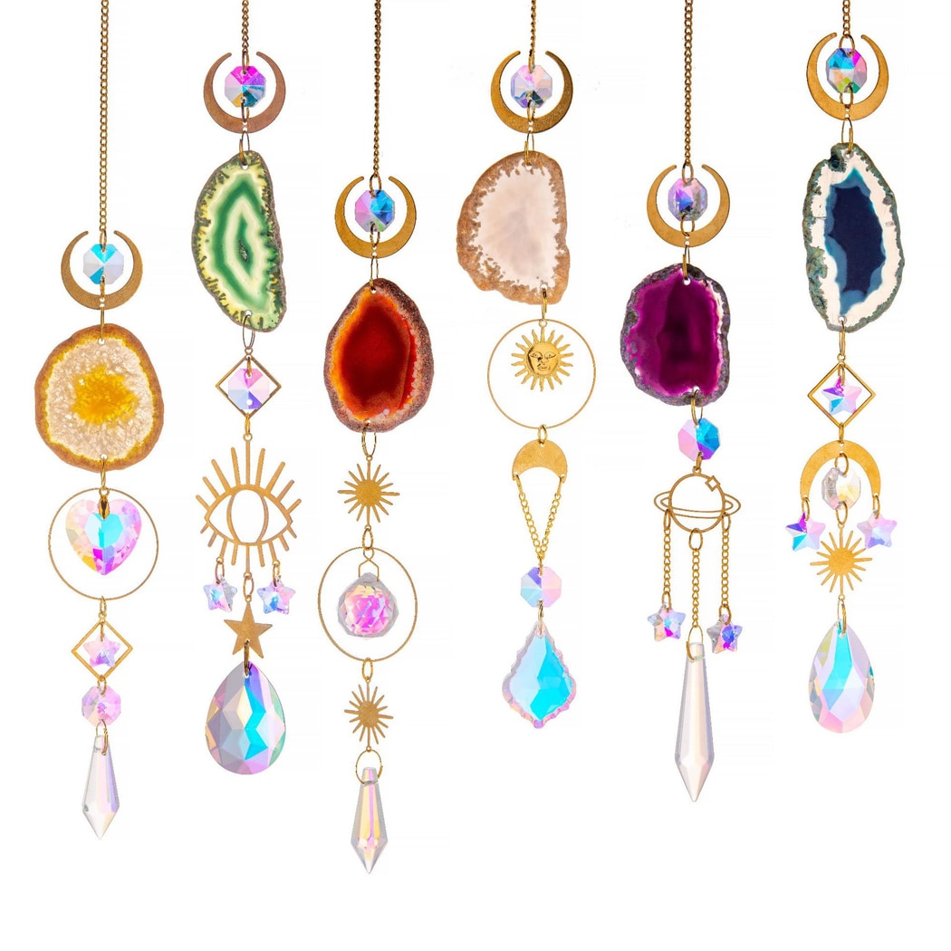 Somnira - Geometric Prism Window Hanging Suncatcher