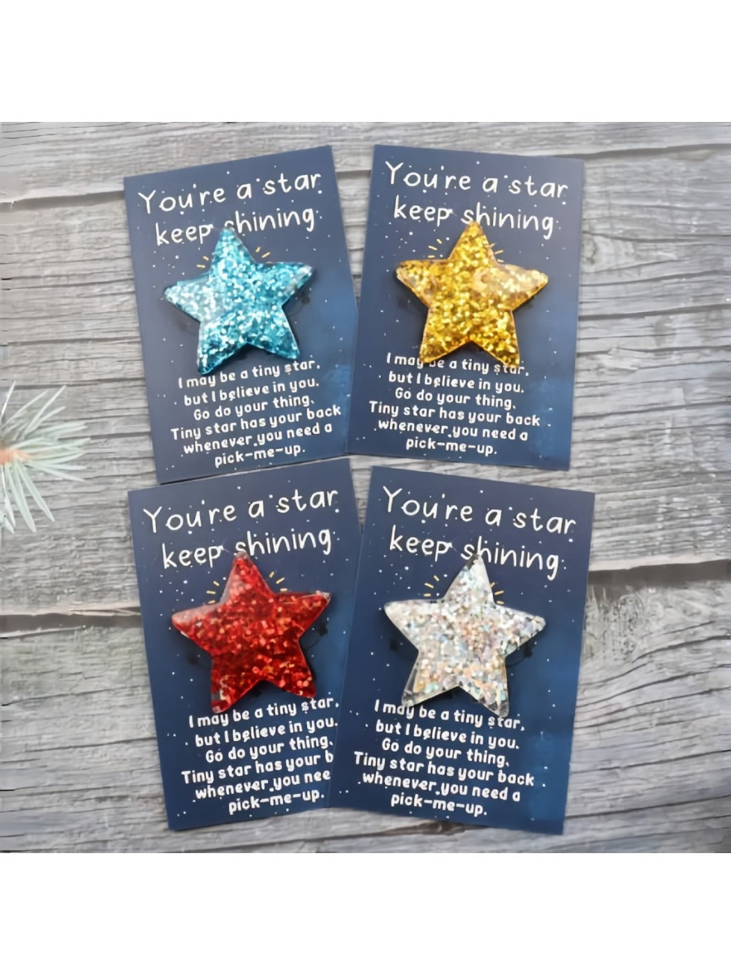 Taphug - Pocket Hug 10 Sets You Are A Star Keep Shining Star pocket hug card and keepsake token view 3