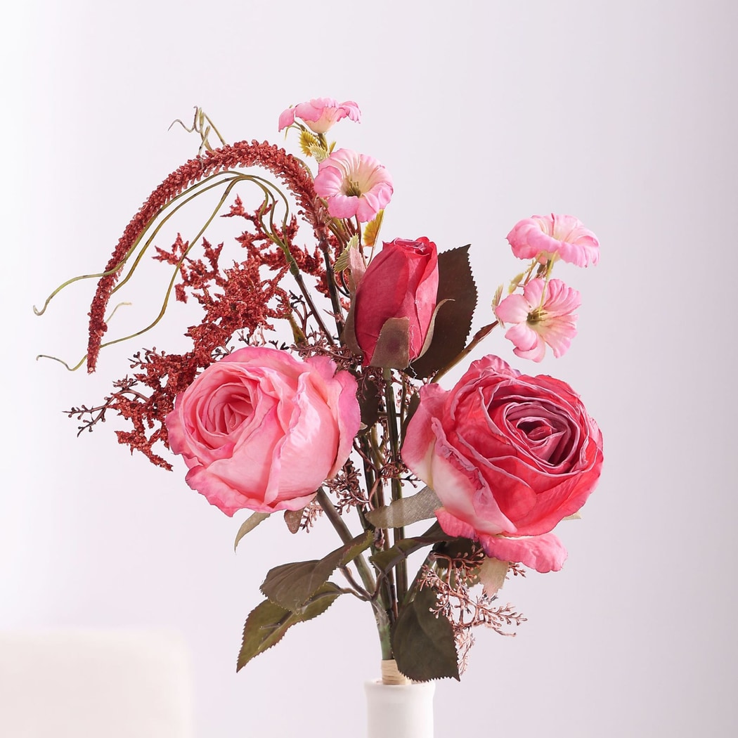 Roselle - Romantic Rose and Camellia Artificial Bouquet