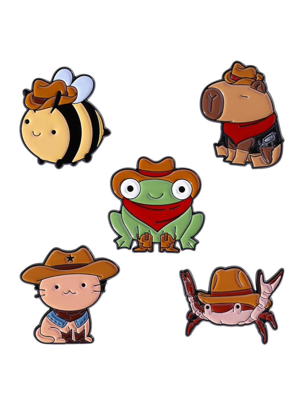 Pinori - Fashion Cowboy Critter Brooch