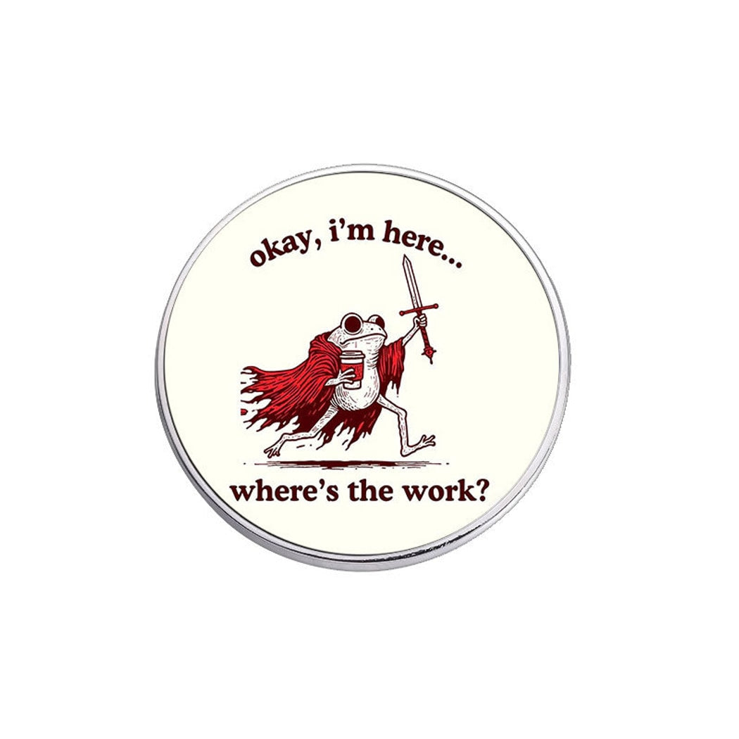 Pinori - Simple Novelty Quote Circle Pin