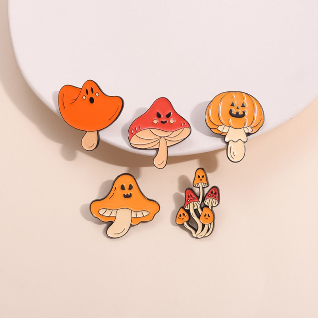 Spooky Mushroom Pin