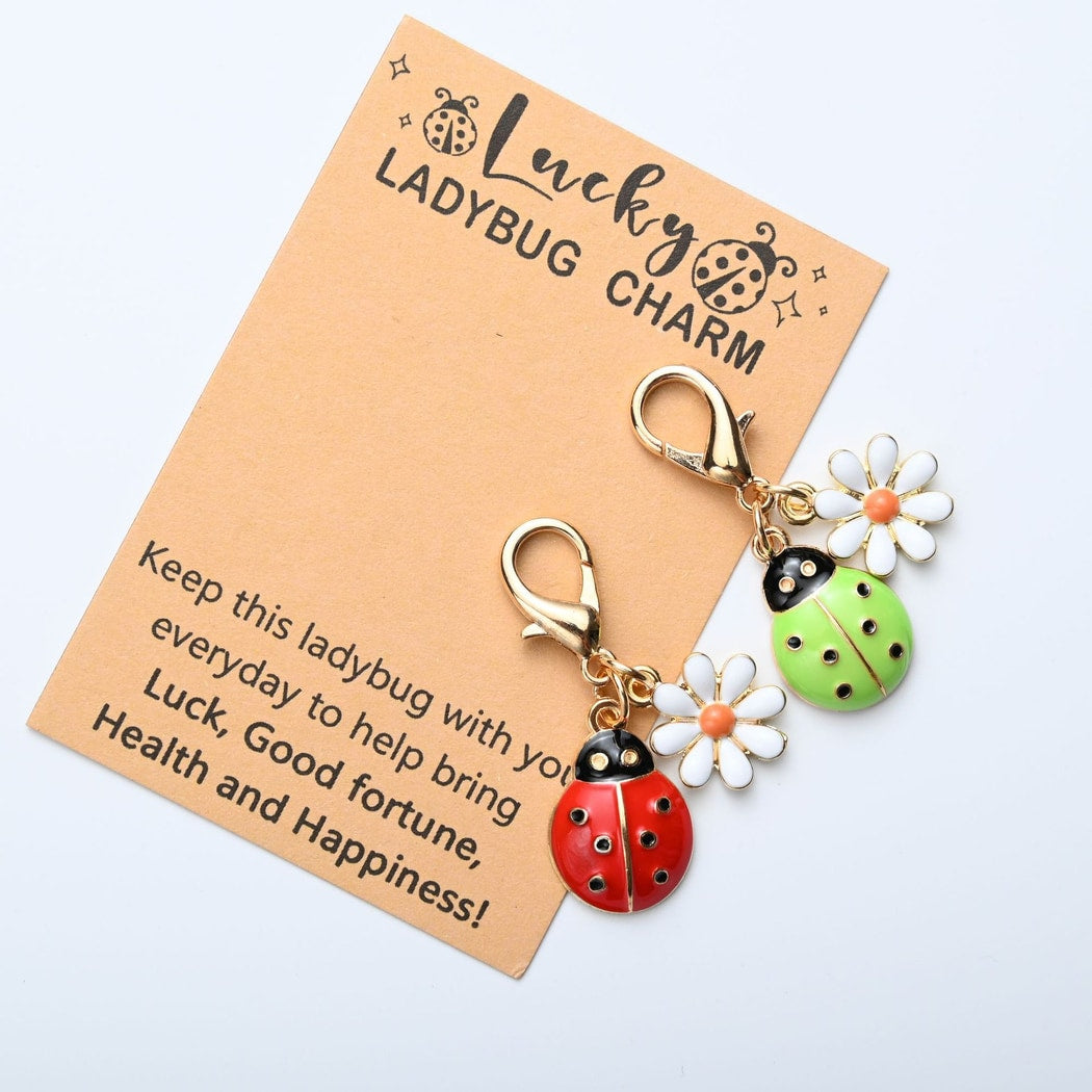 Taphug - Pocket Hug Daisy Ladybug Keychain Charm
