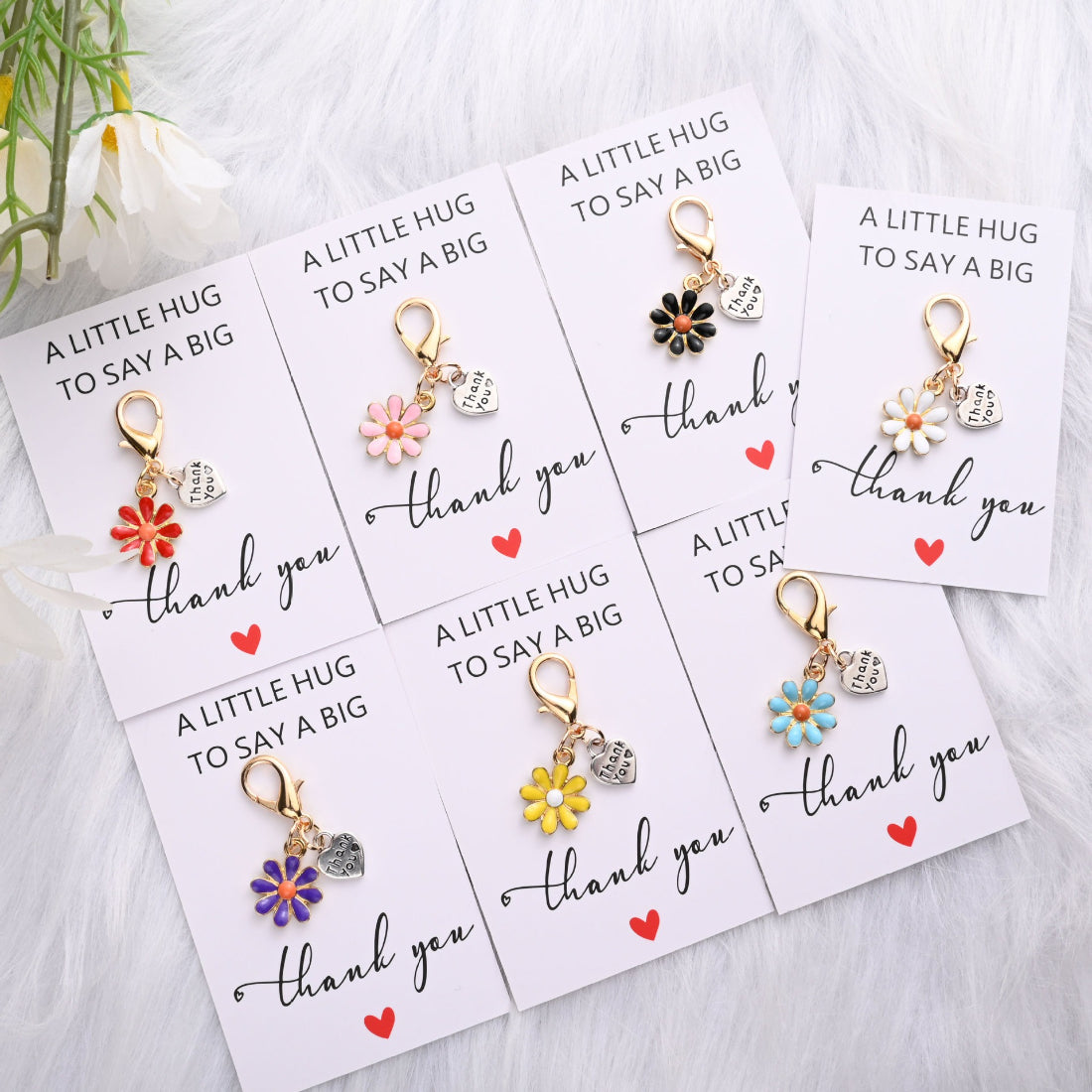 Taphug Daisy Heart Thank You Pocket Hug packaging with floral design