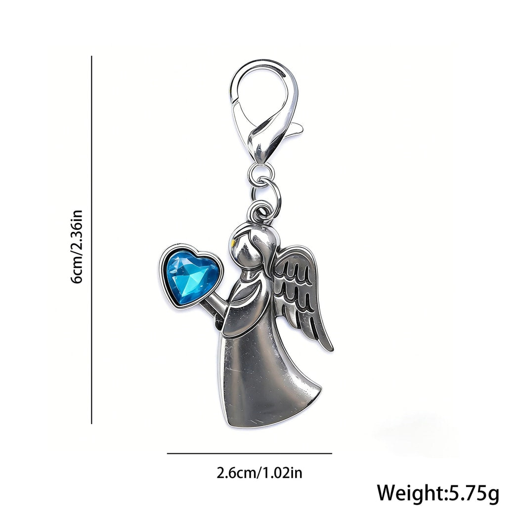Taphug - Pocket Hug Angel and Heart Keychain