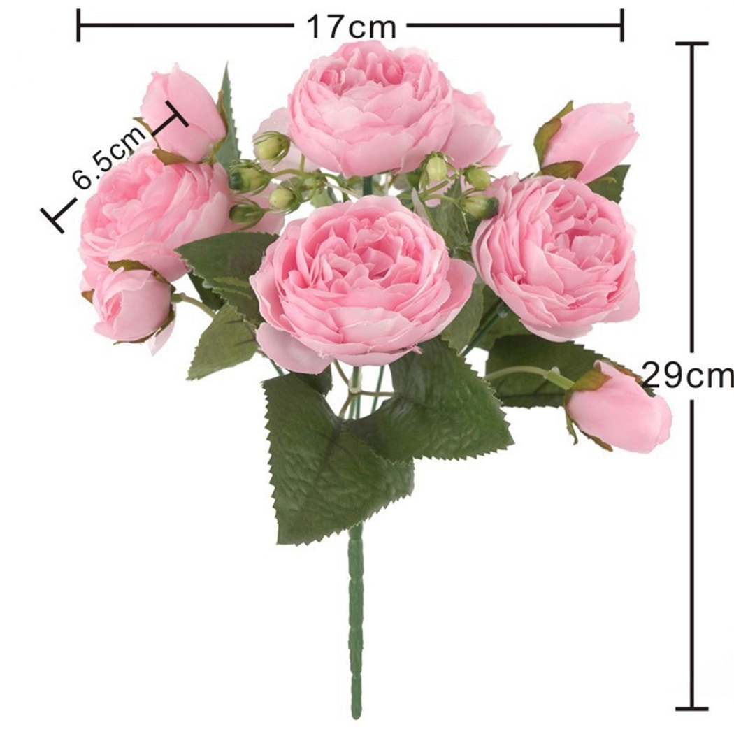 Roselle - Opulent Decorative Artificial Peony Bouquet