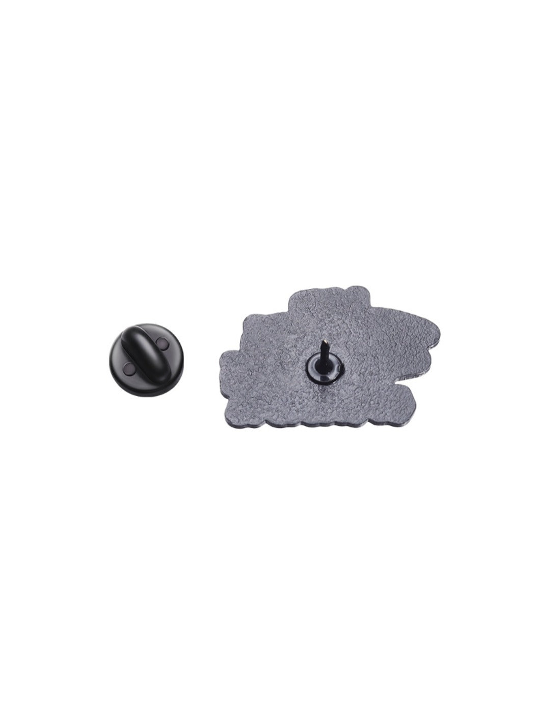 Pinori pin badge in packaging with visible 'I Will Close It' English letter design