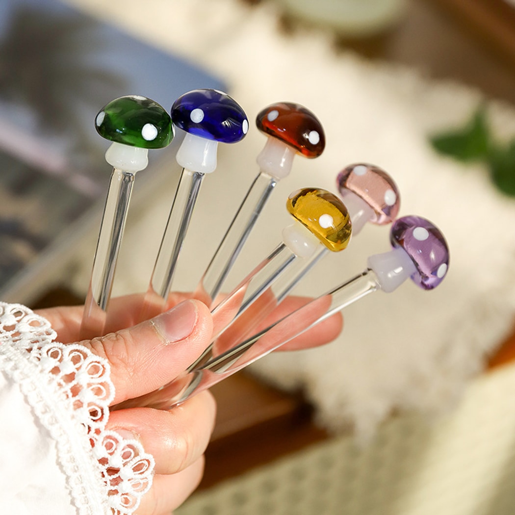 Glasira - Cute Colorful Mushroom Shape Spoon