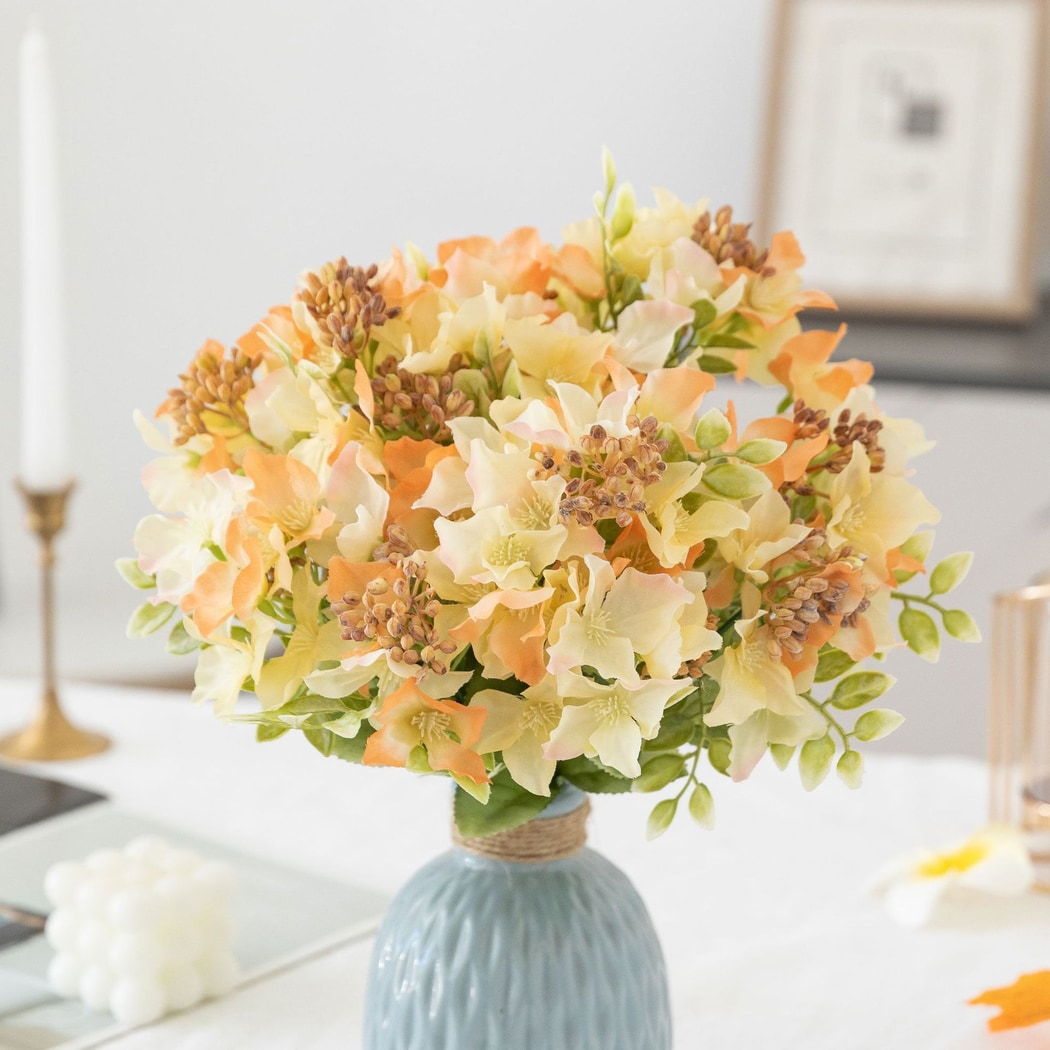 Roselle - Mixed Color Artificial Hydrangea Bouquet
