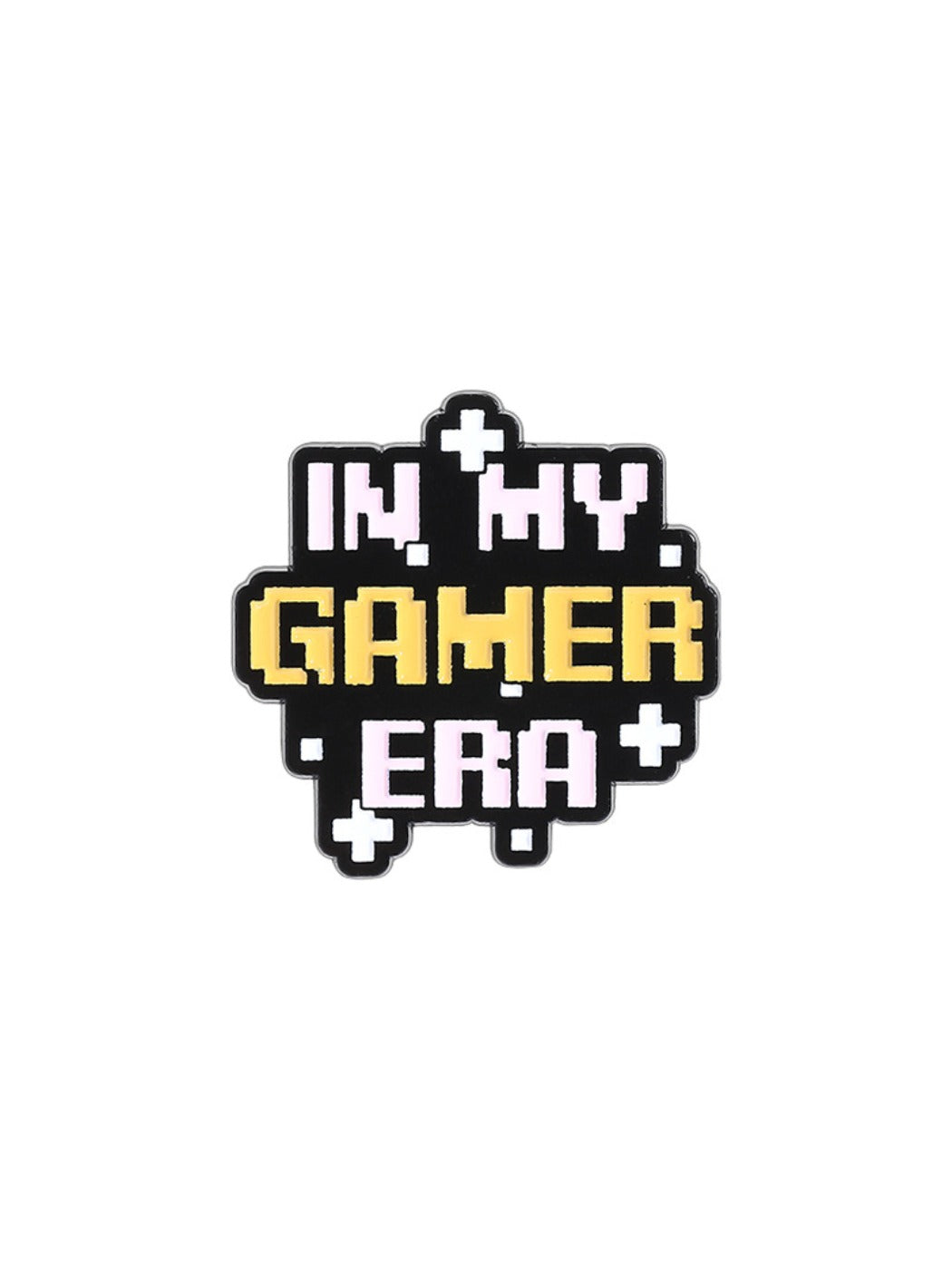 Pinori - Pixel-style Letter Design Metal Badge