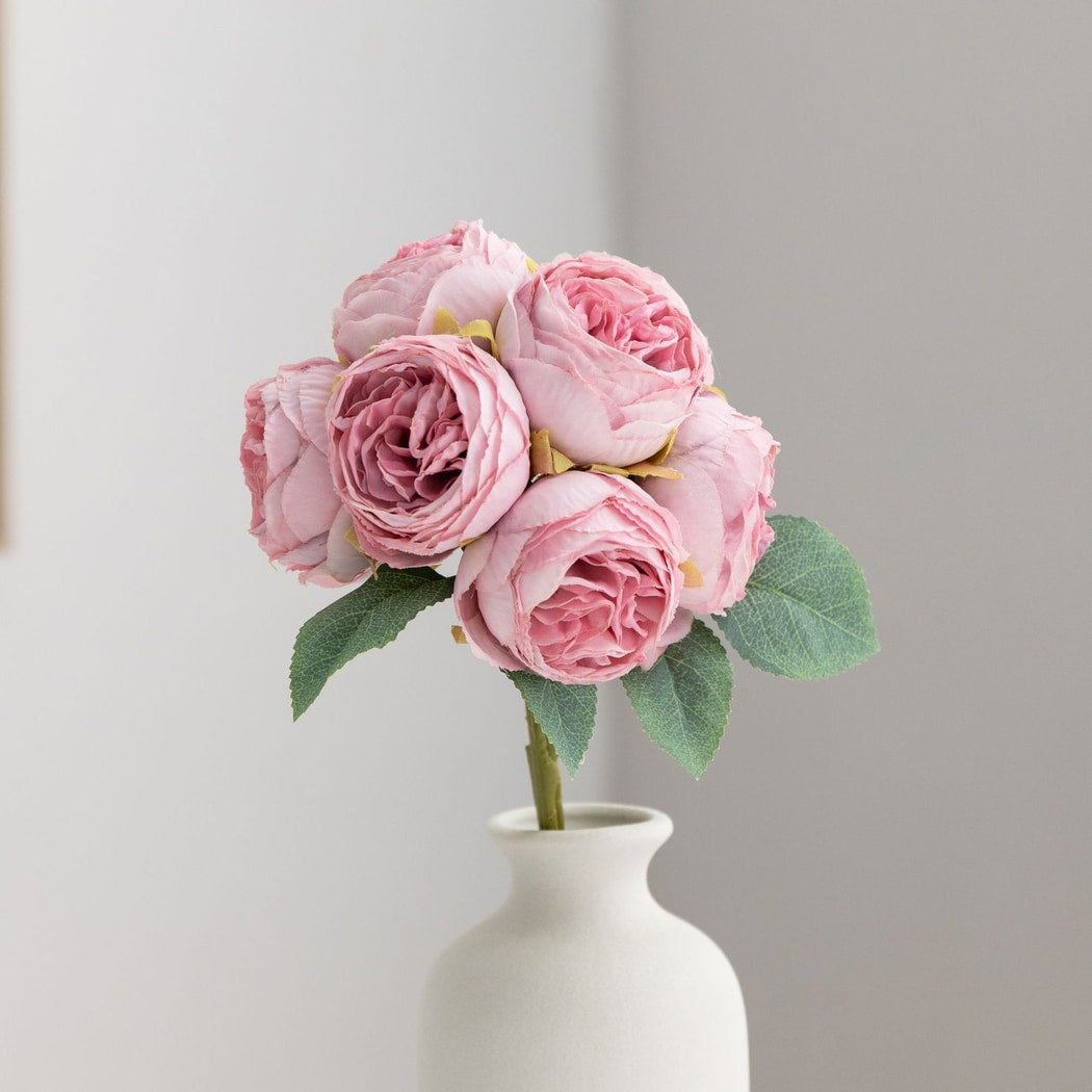 Roselle - Romantic Vivid Rose Artificial Bouquet