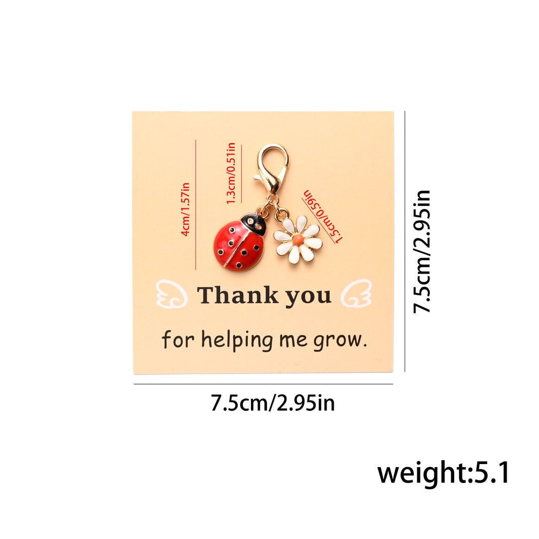 Taphug - Pocket Hug Ladybug and Daisy Keychain