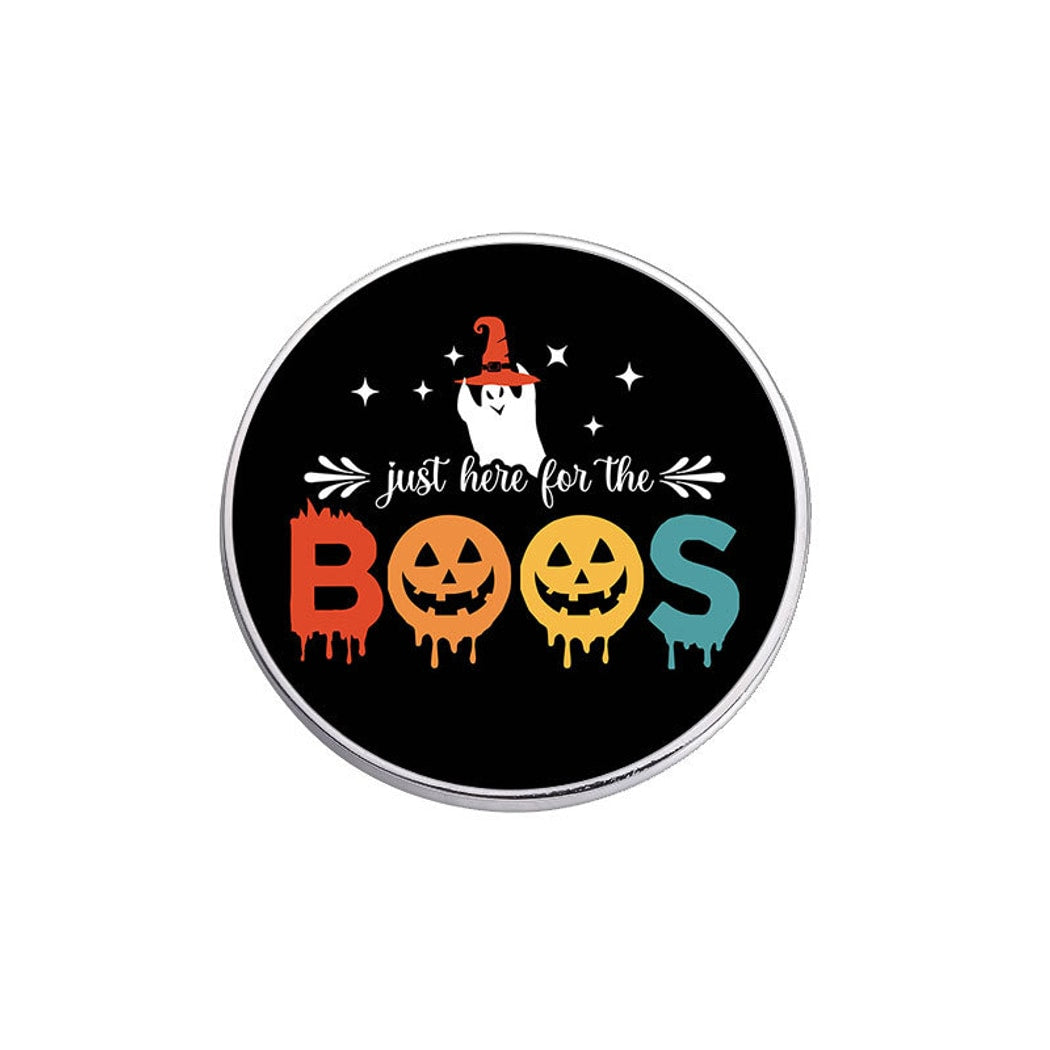 Pinori - Halloween Boo Quote Pumpkin Enamel Pin