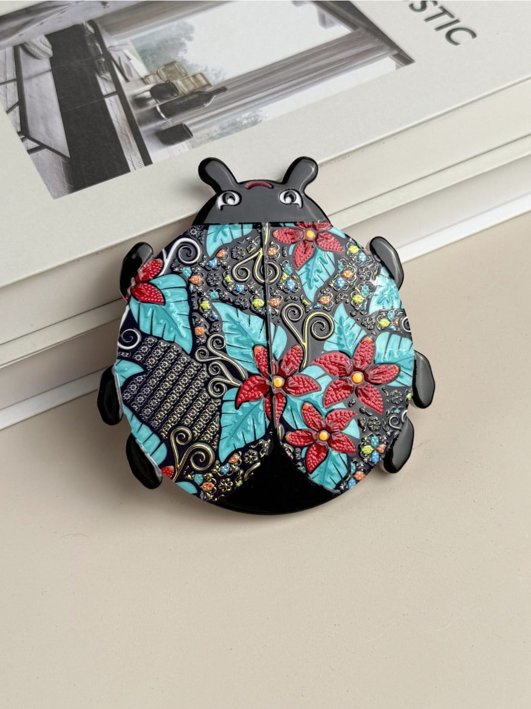 Thimara - Bohemian Style Cute Ladybug Heat Resistant Melamine Coaster