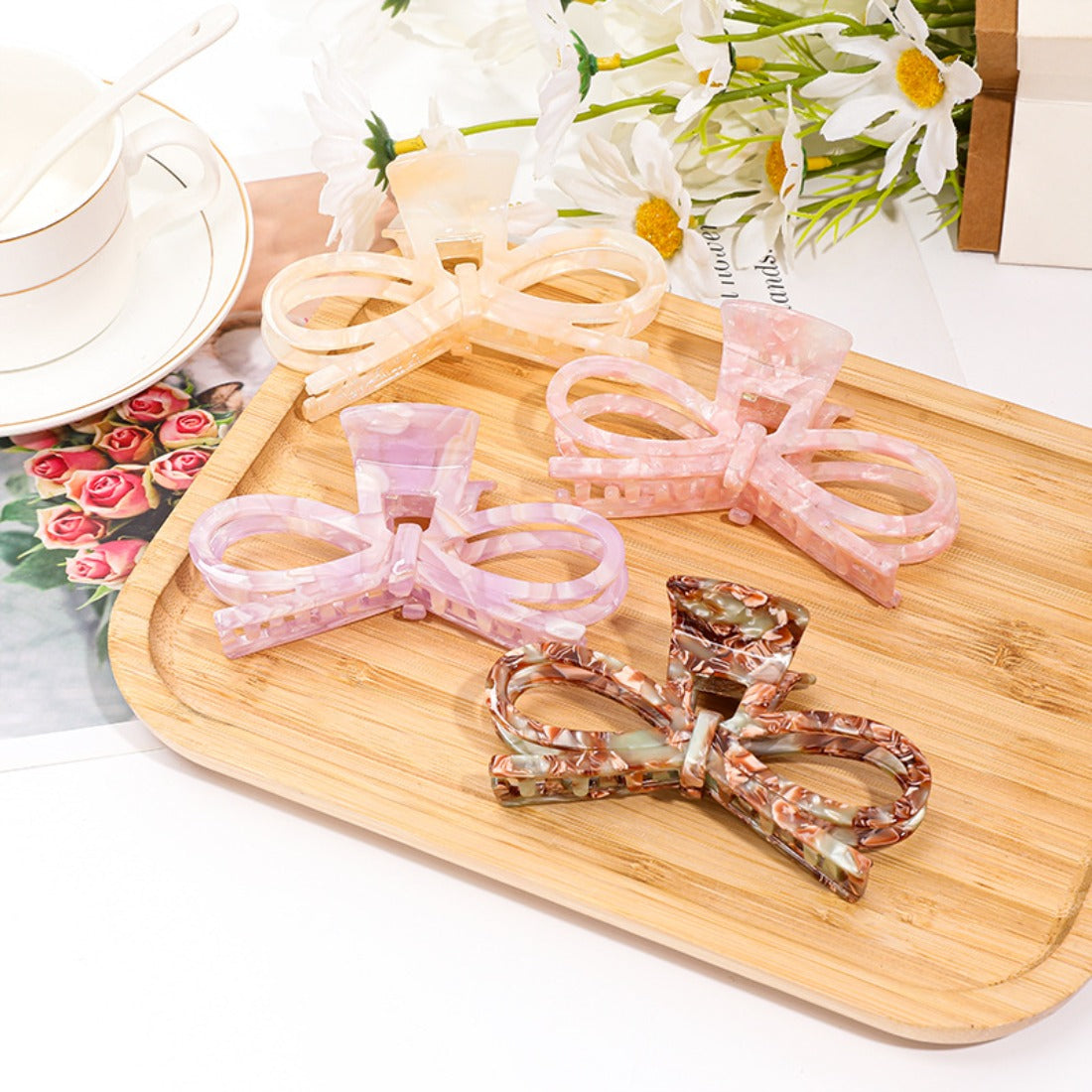 Cico - Bow-Shaped Acetate Hair Clip